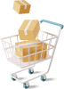 casual-life-3d-shopping-cart-with-boxes 1